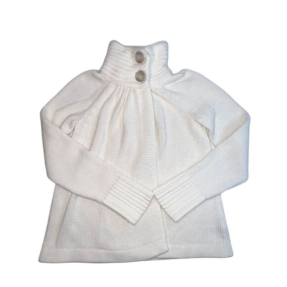 Old Navy Sweater Womens Medium Wrap Ponch Long Sleeve Cottagecore High Neck Cape - Picture 1 of 13